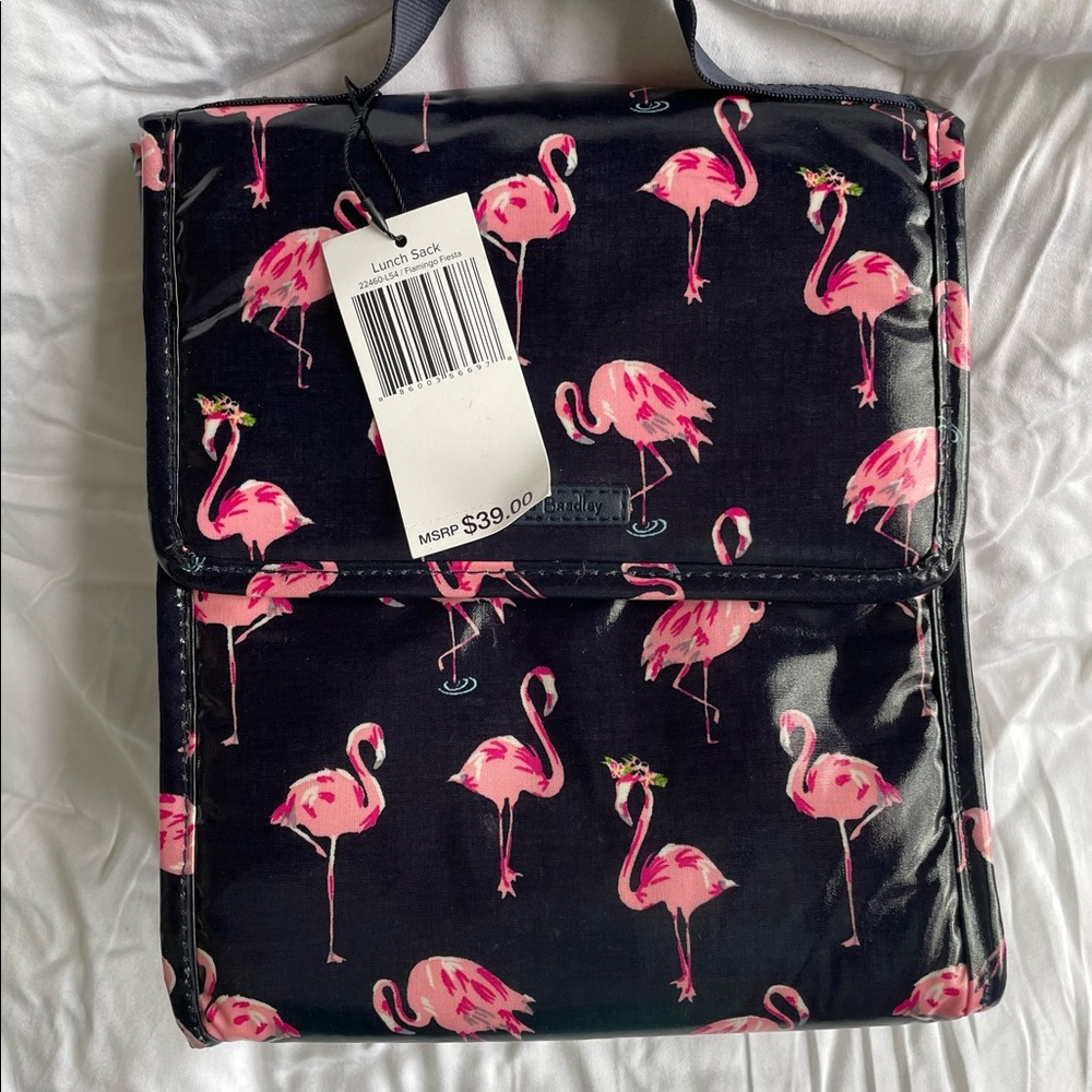Vera Bradley Lunch Bag, Flamingo Fiesta